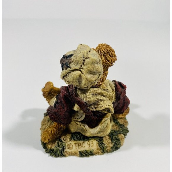 Boyds Bears Homer on the Plate Bearstone #2225 Baseball Pitcher Slugger New - Picture 4 of 11